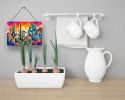 NEW Cactus in Color Wall or Door Hanging Prints Aluminum Metal Sign Kitchen Wall Bar Bathroom Plaque Home Decor, 8HX12W, Multicolor