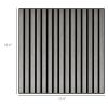 HOMCOM Acoustic Panels, 24"x24" Gray Wood Panels, 4-Pack, Sound Absorbing, Slat Wall Decor